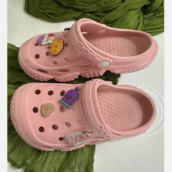 Kids Clogs Cartoon Boys Girls Garden Clogs Slip on Water Shoes Beach Slipper Out - Picture 4 of 4